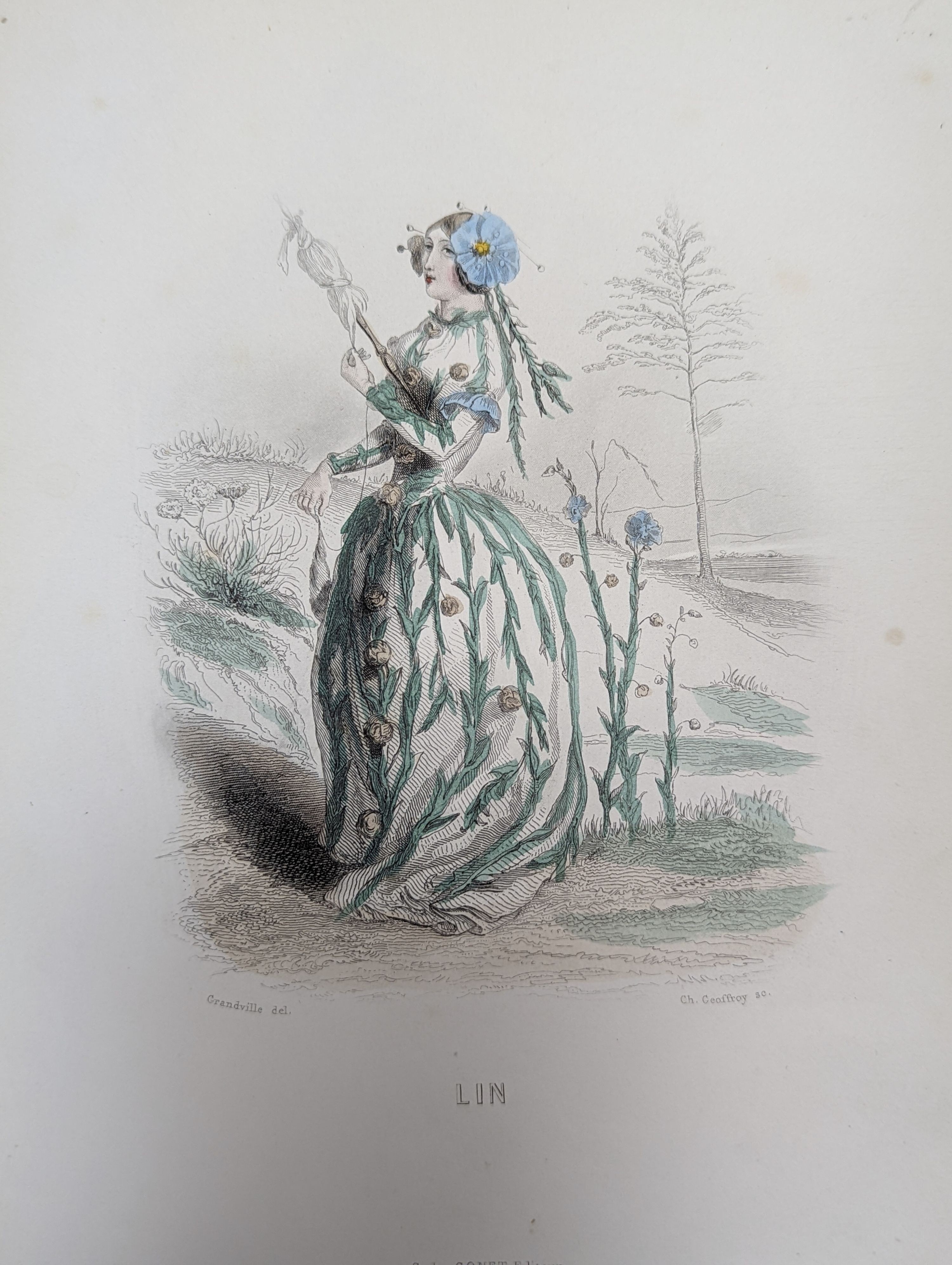 A folio of assorted antique prints